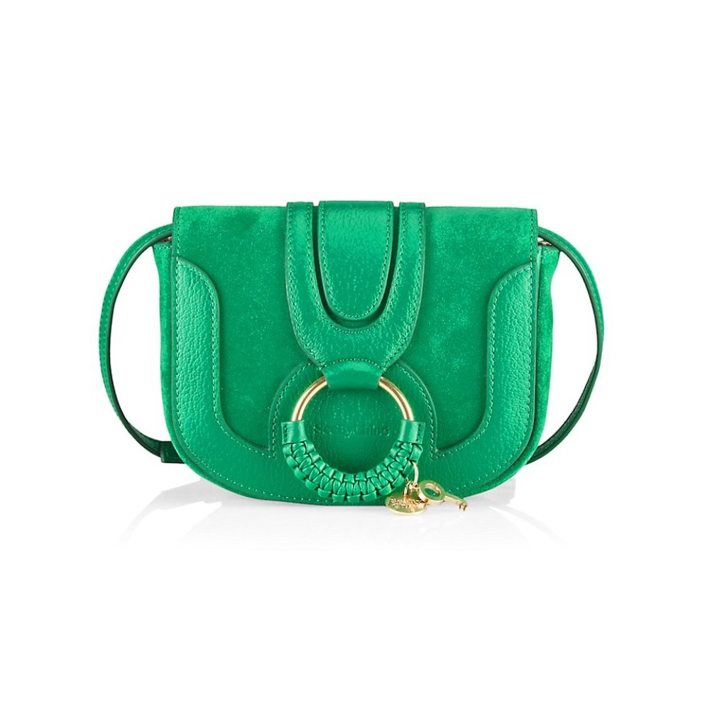 See by Chloé Hana Leather & Suede Saddle Bag